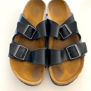 Birkenstock Arizona Oiled Leather Black Size 42 (Mens 9-9.5 or women’s 11.5-12)